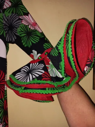 Vestido Flamenca Flores Feria