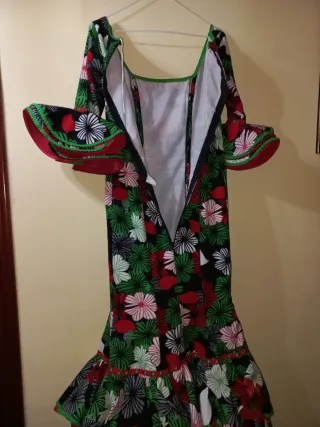 Vestido Flamenca Flores Feria