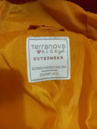 Piumino bambina giallo 10/11 anni