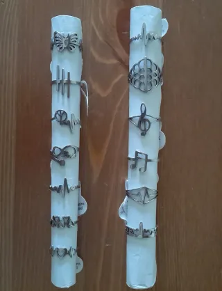 Lote 13 Anillos Acero Inoxidable  diferente tallas