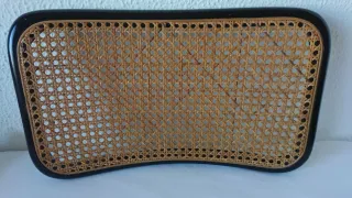 Supporto per sedia Cesca in rattan nero e marrone