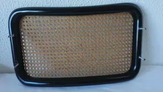 Supporto per sedia Cesca in rattan nero e marrone