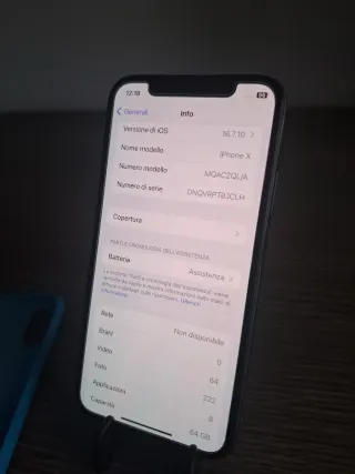 iPhone X 64GB Grigio Siderale