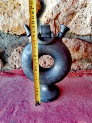 Botijo antiguo cerámica negra Portugal