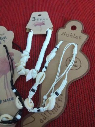 Lote  Pulseras Tobilleras y de cuero