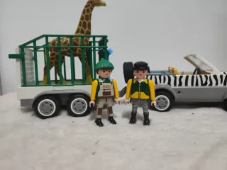 Playmobil 4855 zoo Coche y Remolque Jirafa