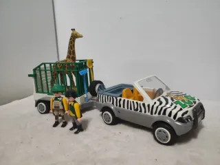 Playmobil 4855 zoo Coche y Remolque Jirafa