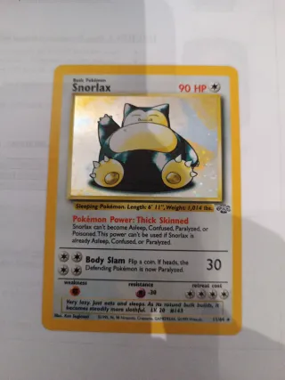 Carta Pokémon Snorlax 11/64 Jungle