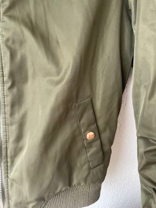 Cazadora Bomber Verde Mujer Talla S/M