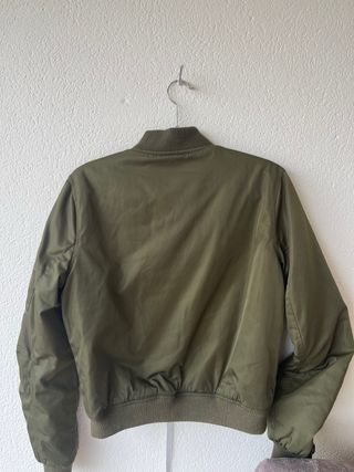 Cazadora Bomber Verde Mujer Talla S/M