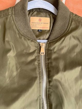 Cazadora Bomber Verde Mujer Talla S/M