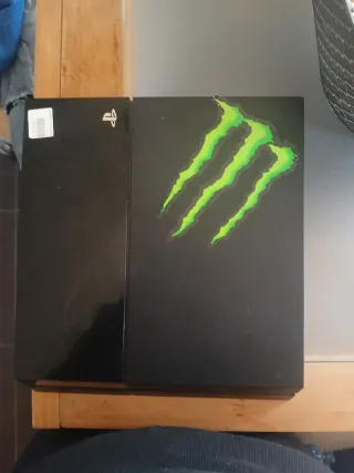 PS4 Fat Negra Monster Energy
