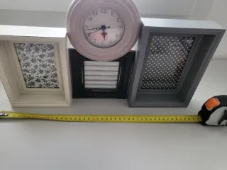 Portafoto con orologio