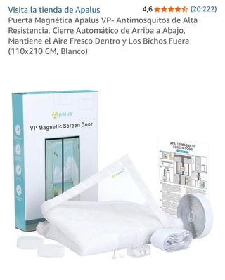 Mosquitera Magnética Apalus VP 110x210cm