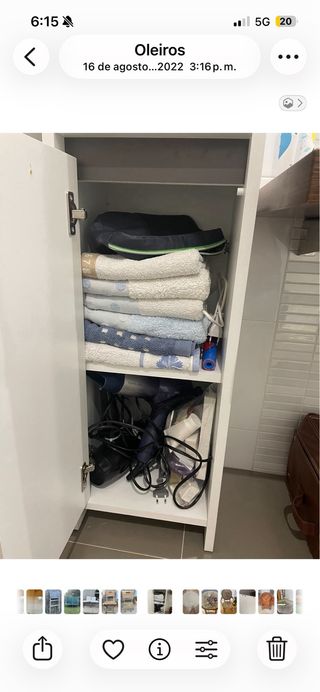 Mueble auxiliar blanco