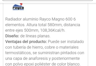 Radiadores de agua caliente