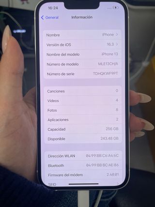 iPhone 13 256GB Plata