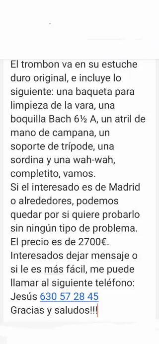 TROMBON BACH STRADIVARIUS 42G