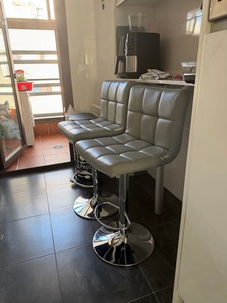 Sillas de Cocina Piel Sintética Regulables