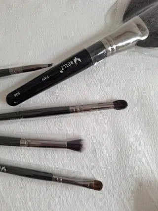 Set Pinceles Maquillaje pelo natural y sintético