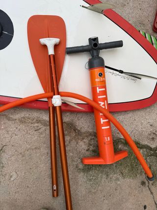 Hinchador y remo SUP naranja