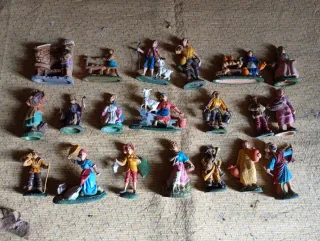 40 statuine presepe made in Italy vintage