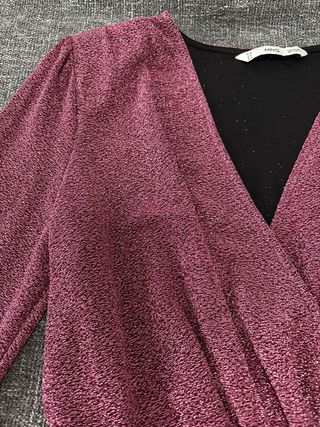 Vestido Mango Brillantina Fiesta