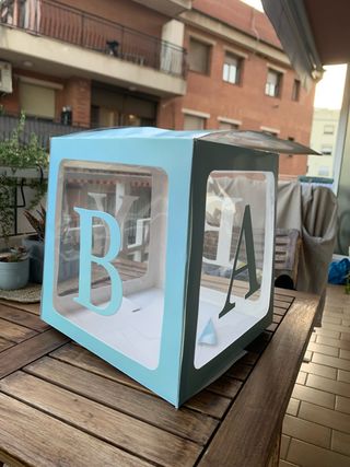 Cubo decoración Baby Shower