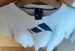 Camiseta Adidas Blanca 100% algodón