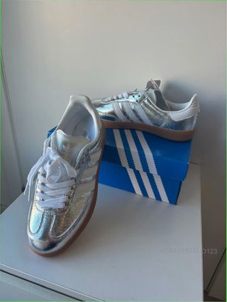Adidas Samba OG Plata Talla 40 Caja Original