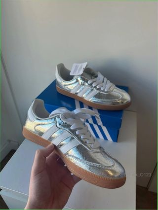 Adidas Samba OG Plata Talla 40 Caja Original