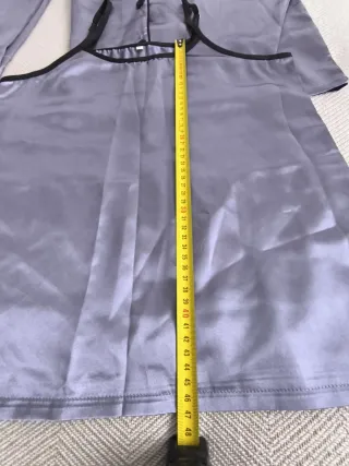 Conjunto pijama satén 3 piezas