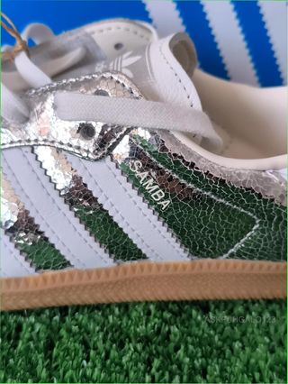 Adidas Samba OG Plata Talla 39 Caja Original