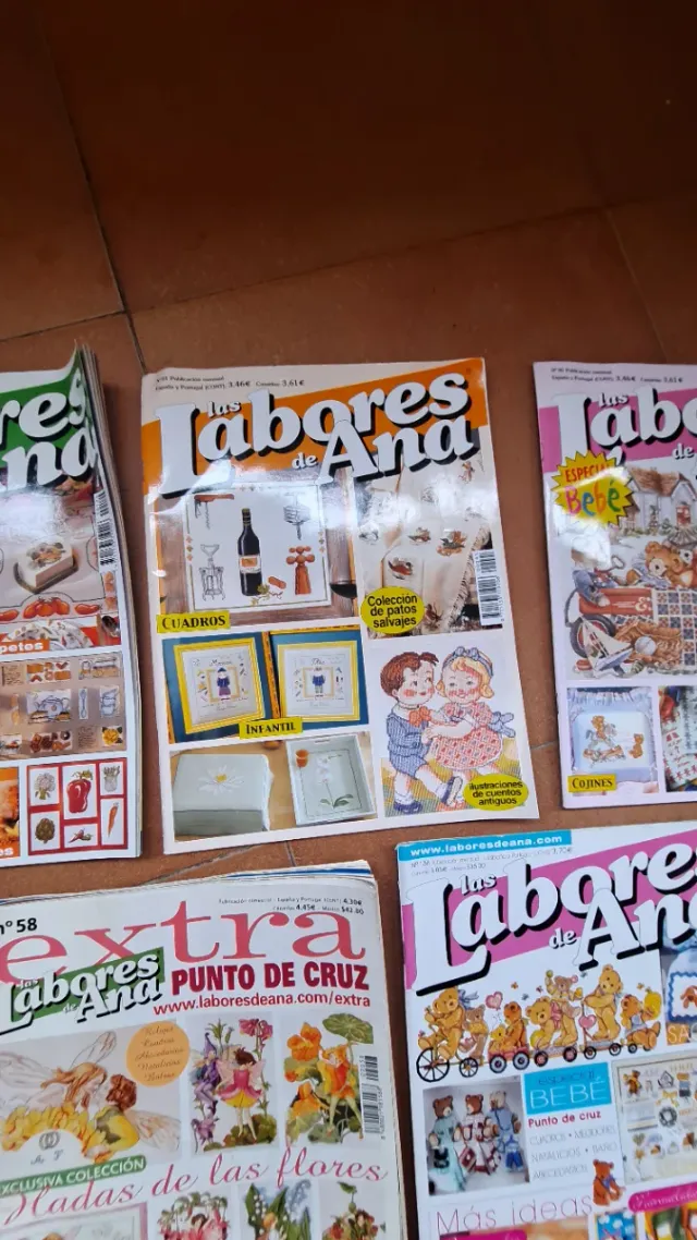 Lote 5 revistas labores