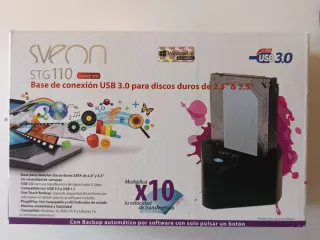 Base conexión discos duros 2,5 y 3,5 USB 3.0