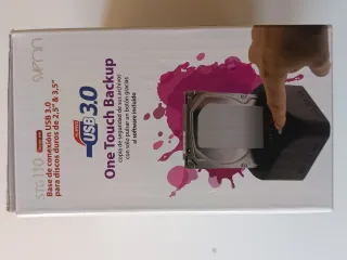 Base conexión discos duros 2,5 y 3,5 USB 3.0