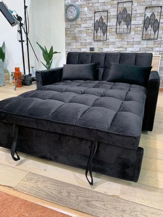 Sofá Cama Hana 135cm Negro