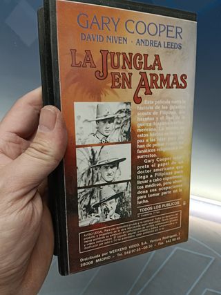 VHS - PELÍCULA la jungla en armas-VHS