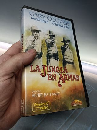 VHS - PELÍCULA la jungla en armas-VHS