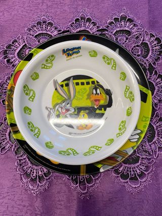 Coppia piatti bambino Looney Tunes