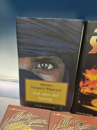 Lote 5 libros, novelas, ALBERTO VAZQUEZ-FIGUEROA