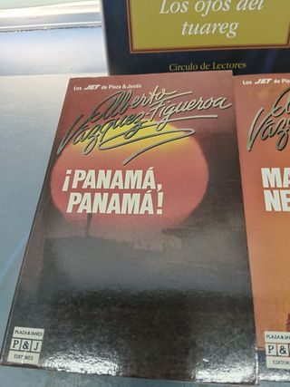 Lote 5 libros, novelas, ALBERTO VAZQUEZ-FIGUEROA