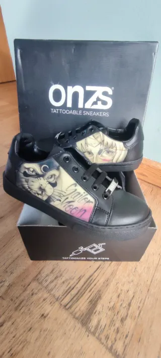 Zapatillas ONZS Tattooable Sneakers Blanco/Negro