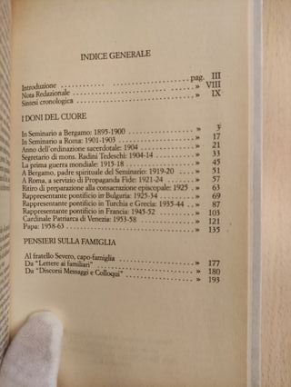 Giovanni XXIII (Angelo Roncalli): I DONI DEL CUORE