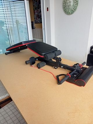 BANCO PESAS MULTIFUNCIÓN INCLINABLE Y PLEGABLE