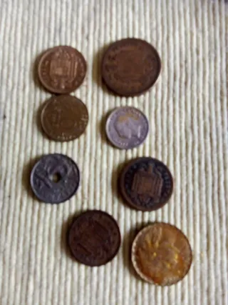 Lote de monedas antiguas para colesionistas