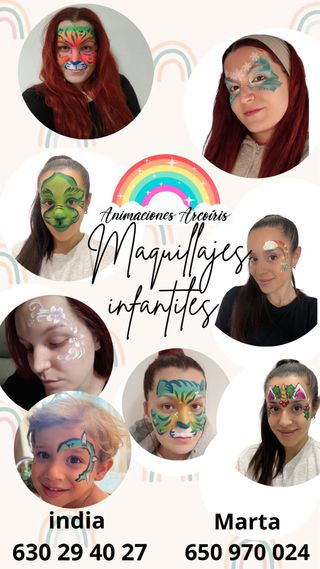 Pintacaras profesional para cumpleaños y eventos