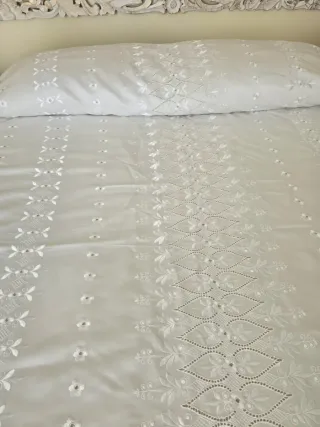Colcha bordada matrimonio