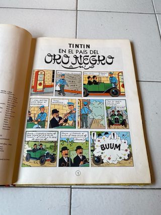 Tintin en el pais del oro negro 2a edicion 1965