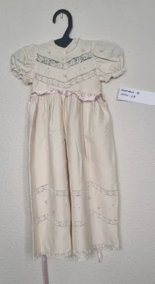 Faldón antiguo manga corta. Año 1920